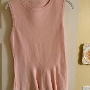 Ann Taylor pale pink sleeveless sweater M